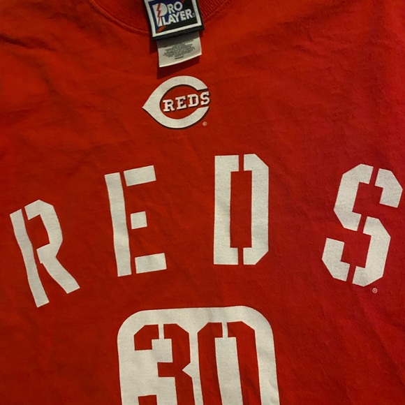 VTG 1999-2000 cincinatti reds #30 ken Griffey jr double sided shirt mens m - Picture 3 of 5